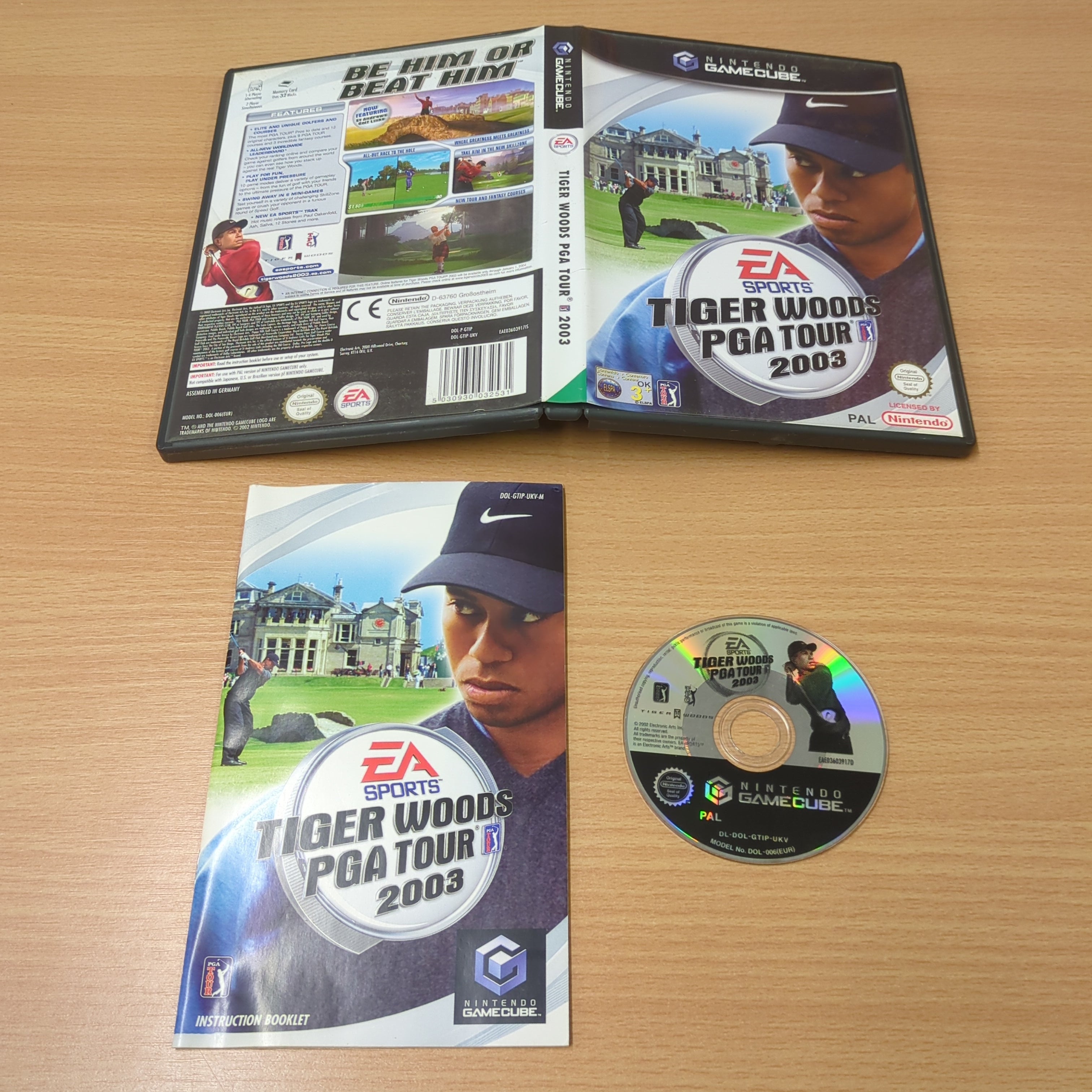 Tiger Woods PGA Tour 2003 Nintendo GameCube game Tiger Woods PGA Tour 2003 Nintendo GameCube game
